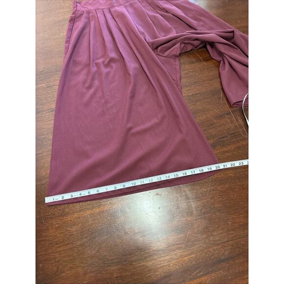 Ego Womens VTG 70s Culottes 14 Pleated Wide Leg Pants Cropped Retro High Rise - Picture 8 of 10